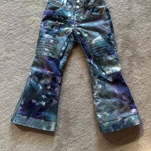 Obermeyer S ski pants, great condition; never worn: Watercolor Flor